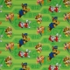 Paw Patrol springende Hunde auf grün Jersey Baumwolle