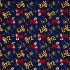 Paw Patrol Hunde mit Buchstaben Jersey Baumwolle